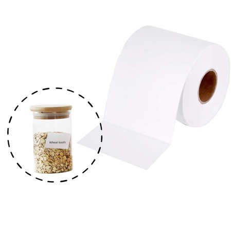 1500 étiquettes auto-adhésives de ménage vierges sur rouleau 5x3 cm étiquettes imperméables étiquettes adhésives étiquettes cong