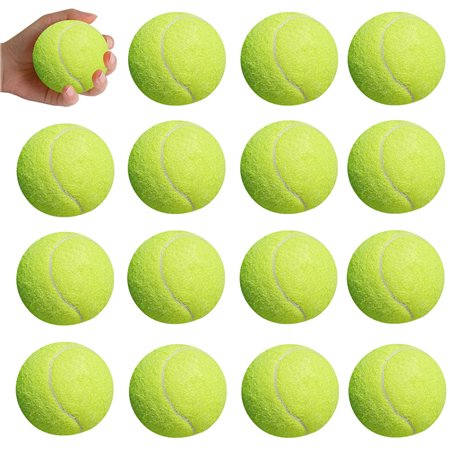 WANDGU Pack de 15 balles de Tennis Loisirs : Balle de Tennis sans Pression pour débutants