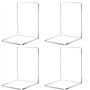 Lot de 4 Serre Livre Acrylique Transparent