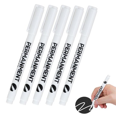 Gudemoore 5 Pièces Marqueur Blanc Permanent