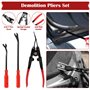 158 Pièces Outils de Levier Universels pour Voiture, Outils de DéMontage de Garnitures Trousse, Outil Demontage Garniture avec B