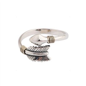 KONFEN Bague Argent Femme Homme, Viking Flèche Bague Ajustable Reglable Ouverte, Une Bague Vikings Pouce Anneau Bagues Reglables KONFEN Bague Argent Femme Homme