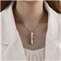 Ooscy Collier avec pendentif kaléidoscope en argent sterling 925 avec 26 lettres de l'alphabet personnalisées, pour femme, fille