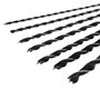 Nuzamas Forets hélicoïdaux extra longs 300 mm, ensemble de 7 outils en acier trempé à haute teneur en carbone 4-10 mm pour le pe