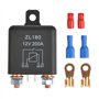 ZL180 Voiture Relais 12V 200A 4 Pin avec 2 Pin Empreinte,2 Terminal,Mini-Relais 12V/Voiture/Bateau/Démarreur,Relais Automobile R