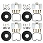 BenTsD Compatible avec le kit de réparation de carburateur 4-Pack Diaphragme flottant utilisé sur Suzuki Bandit 600 GSF600S 1996