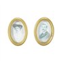 Wifehelper 2 Pcs/Set Maison De Poupée Miniature Cadre Ovale Cadre Photo Mini Encadré Image Couple Photos Décoration Murale Intér