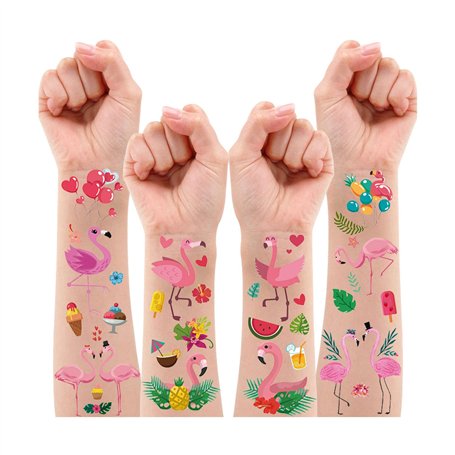 Leesgel Tatouage Éphémère Flamant Rose