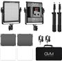 GVM Lumière vidéo LED 480 avec trépied, contrôle par Application 13000 lux/0,5 m, température Bicolore, 2300 K-6800 K, lumière L