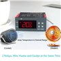 DollaTek Digital STC-1000 220V Thermostat de contrôleur de température Tout Usage avec capteur