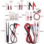 DollaTek Kit de cordons de mesure Multimètre électrique 21 en 1 Cordon de test avec pinces crocodile Sonde de test Câble multimè