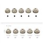 DollaTek 5PCS 64DP 31T 32T 33T 34T 35T Ensemble de pignons pour Moteur à pignon pour Moteur brushless 1/10 Rc Car Brushed