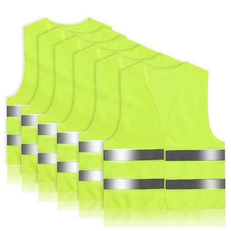 Ghazpmuk 6 Pièces Gilet Haute Visibilité
