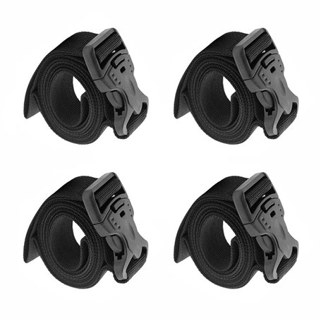 Alnicov Lot de 4 sangles de sac à dos réglables et robustes avec boucle à dégagement rapide pour le camping en plein air ou une