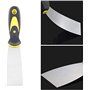 Spatule,4 PCS Grattoir à Papier Peint en Acier Inoxydable Couteaux à Mastic avec Poignée Souple Métal Grattoir à Lame pour Clois