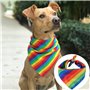 Bandena Arc-en-Ciel,2 PCS Arc-en-Rayé LGBT Fierté Bandana Bandeau Bracelet Foulard Ensemble Kit Intérieur ou extérieur Peace Dra