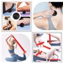 QOUBNIC Rouleau de massage, 5 en 1 Rouleau Massage Foam Roller Rouleau Massage en Mousse à Quadrillage, Rouleau Massage dos pour
