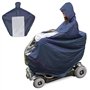 WEGREAT Poncho de pluie pour véhicules électriques : 165 x 110 x 175 cm Mobility Scooter Protection contre la pluie pour fauteui