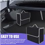 WEGREAT Organiseur de coffre de voiture : 30 x 17 x 29 cm Sac de coffre de voiture Organiseur de coffre en feutre Sac de rangeme