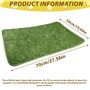WIYETY Bac à Litière pour Chien - Gazon Artificiel 50 x 70 cm - Tapis d'Entraînement pour Chiot - Lavable et Imperméable - Pour