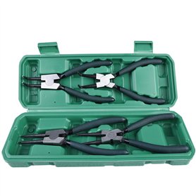 WIYETY Pinces à Circlips Vert: 4 Pinces Pince Circlips avec Poignées Antidérapantes, Pince à Circlips Robuste, Jeu de Pinces à C WIYETY Pinces à Circlips Vert: 4 Pinces Pince Circlips avec Poignées Antidérapantes