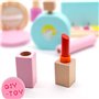 Maquillage Jouet Fille 3-5 Ans - Jeux en Bois Cadeau Fille 3-4 Ans Malette Faux Maquillage avec Palette et Kit Coiffure pour Cad