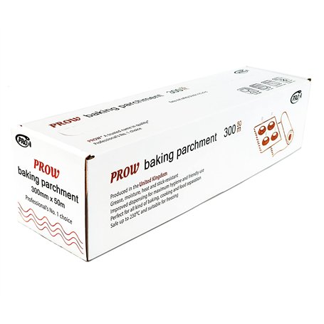 Rouleau de papier sulfurisé professionnel de 50 m - Anti-adhésif - Passe au four - Pour la cuisine et la restauration - Rouleau