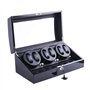 Dukwin Remontoir de montre automatique pour montres 6 + 7 montres avec moteur silencieux - 4 modes - Rotation env. 6 à 7 program