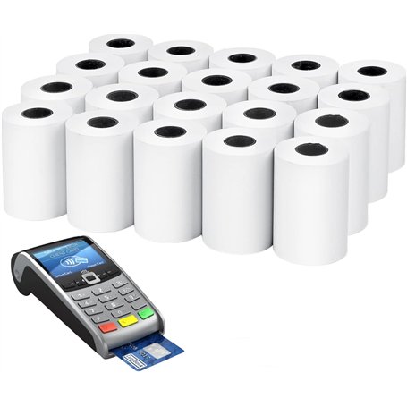 Bobine carte bancaire thermique 57 x 35 x 12 m – Rouleaux pour terminal carte bancaire – Bobine papier thermique 57x35x12 - sans