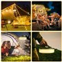 PQETBV Guirlande Lumineuse de Camping, Lampe de Camping Rechargeable, Guirlande Lumineuse Extérieure Portable, Lampe de Camping 