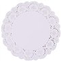 YKKJ Napperons Dentelle,Napperons Jetables en Papier 100 Pièces Dentelle Blanc du Papier Napperon Gâteau d'emballage Tapis de Pa