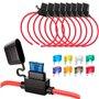 Gebildet 8pcs Etanche Porte-fusibles Petit avec 12AWG Fil
