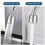 Vinabo Aérateur de Robinet, 360° Pivotant Robinet, Gorgeurs Aérateur Robinet, à économie d'eau Robinet Filtre Régulateur Spray T