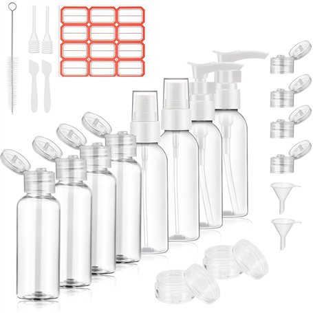 TCASENER Kit Voyage Transparents