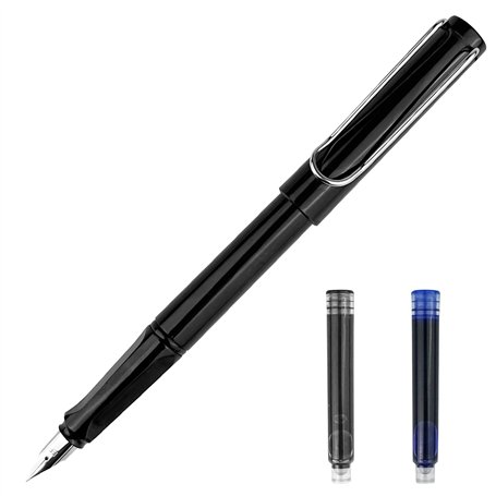 Dyaucwpo Stylo Plume Avec 2 Cartouches D'encre (Bleue