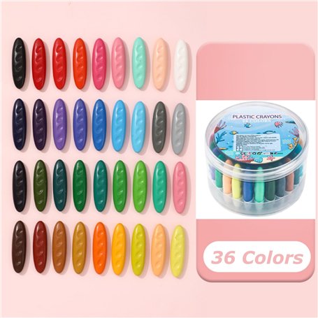 Owelth Crayons de Cire pour Enfants 36 Couleurs