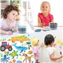 Owelth Crayons de Cire pour Enfants 36 Couleurs, Craies en Cire Bébé, Mes Premiers Crayons Faciles à Tenir Non Toxiques, Crayons