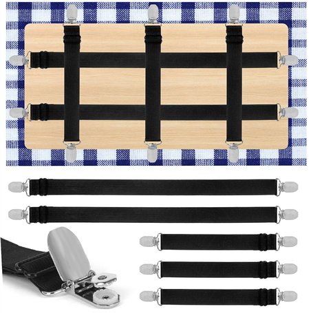 YSWOVUO 5 Pièces Élasticité Réglable Clips Pince pour Nappe