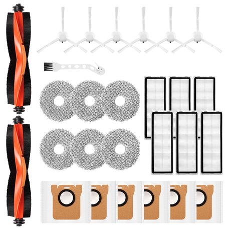 Lot de 27 accessoires pour robot aspirateur Xiaomi X20+/X10 Plus