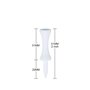 Zivisk Tee de Golf en Plastique Lot de 100 - Blanc 51 mm