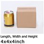 Lot de 5 petites boîtes en carton résistantes pour envois postaux - 101 x 101 x 101 mm - Paroi simple