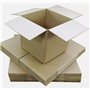 Lot de 5 petites boîtes en carton résistantes pour envois postaux - 101 x 101 x 101 mm - Paroi simple