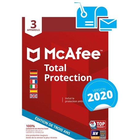 McAfee Total Protection 03-Device 36 Month [AMZ]|Standard|3|3 années|PC/Mac/Android|Telechargement