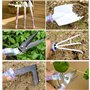 Coolty Outils de Jardinage avec 10 Pièces avec Ciseaux,Pelles,Râteaux et Pulvérisateur Poignée Ergonomique Antidérapante et Anti