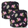 Lot de 2 sacs de rangement flamant rose pour serviettes hygiéniques
