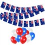 1 guirlande de 25 fanions avec drapeau australien