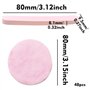 Éponges Cosmétiques Rondes Réutilisables Éponge Démaquillage pour Nettoyage de Visage (Rose