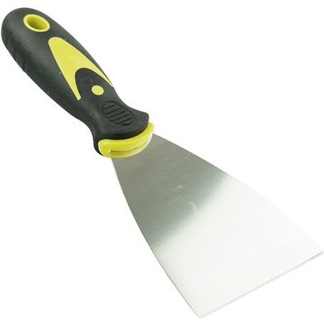 SZCXDKJ Grattoir mural en acier inoxydable avec poignée en caoutchouc souple pour papier peint