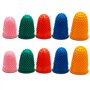 REBECASKYENS Lot de 10 dés à coudre en caoutchouc pour protéger le bout des doigts (5 tailles)