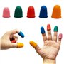 REBECASKYENS Lot de 10 dés à coudre en caoutchouc pour protéger le bout des doigts (5 tailles)